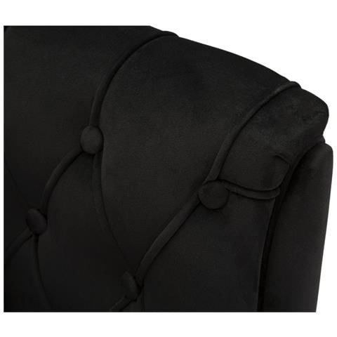 Poltrona Budapest Con Cuscino In Ferro E Tessuto Nero 88x83x91 Cm - Foto 8