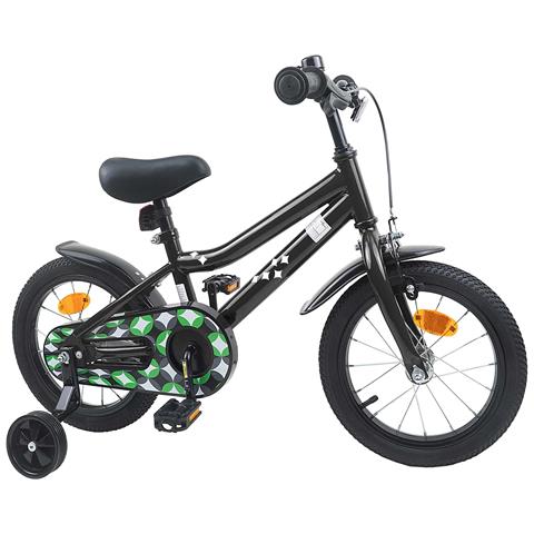 Bicicletta per Bambini 12 Pollici per bambini di 2-4 anni Nero - Foto 2