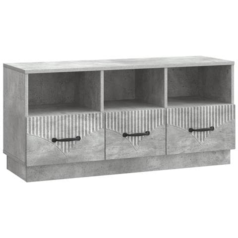 Mobile TV con cassetto Grigio Cemento 102 x 34,5 x 47 cm - Foto 1