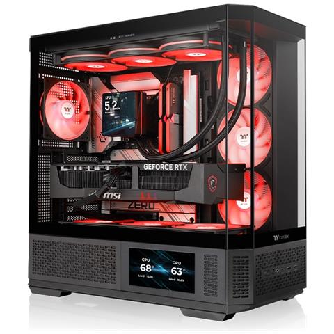 View 370 TG ARGB Midi Tower Nero - Foto 1