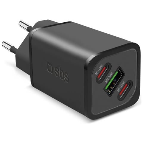 TETRGANUSB2CPD140W Caricabatterie per dispositivi mobili Universale Nero AC Ricarica rapida Interno - Foto 1