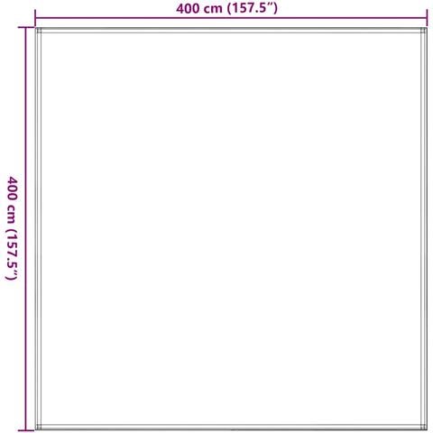 Tappeto da Tenda Antracite e Bianco 400x400 cm HDPE - Foto 7