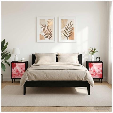 Armadio da Notte AACHEN 2 pz Rovere Nero 36 x 33 x 51 cm - Foto 2