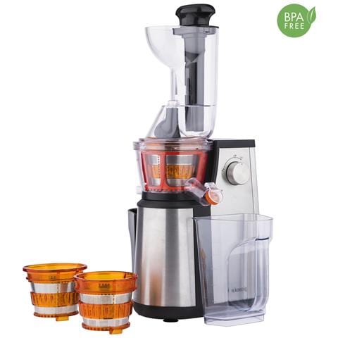 GSX22 Estrattore verticale frutta e verdura, senza BPA- apertura da 82mm-3 Filtri per succhi liquidi o sorbetti, 60 giri al min, 400W - Foto 6
