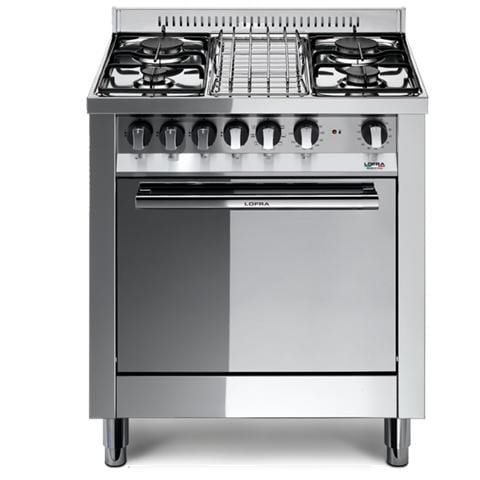Cucina Elettrica M75MF 4 Fuochi a Gas Forno Elettrico Classe A Colore Acciaio Inox Lucidato - Foto 1