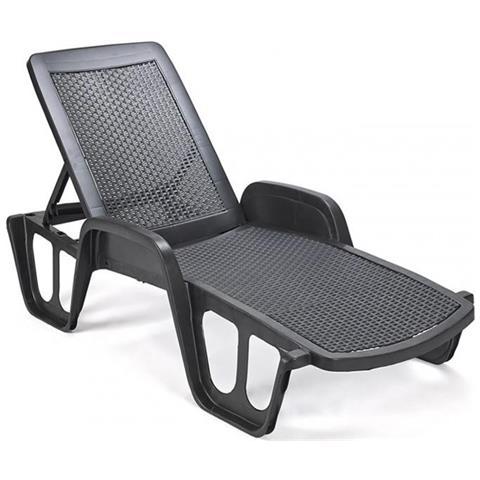 Lettino impilabile Antracite - Modello Pool - Foto 2