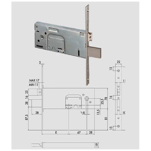 57352/90 Serratura Dop. map. inf - Foto 1