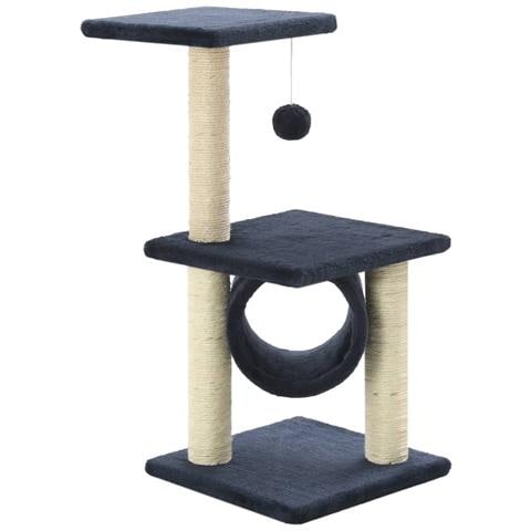 Albero Per Gatti Con Tiragraffi In Sisal 65 Cm Blu Scuro - Foto 1