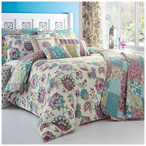 Dreams N' Drapes, Biancheria Per Letto King Size, Incl. Copripiumino E Federe, Multicolore (teal)  - Foto 1