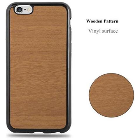 Cadorabo Custodia Compatibile Con Apple Iphone 6 / Iphone 6s In Wooden Marrone - Coperchio Protettivo In Silicone Tpu Flessibile - Foto 9