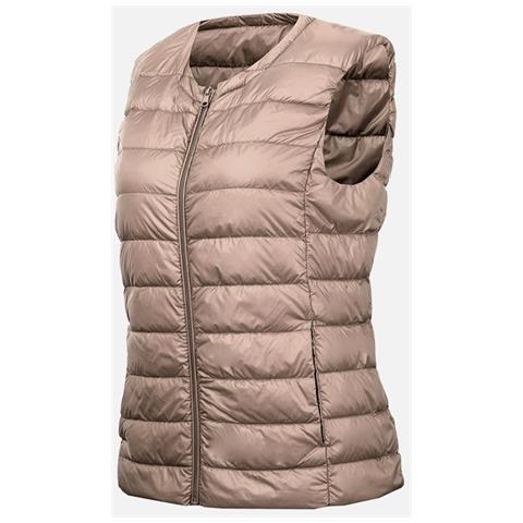 SLOWMOOSE - Autunno Anatra Giù Gilet Corto Da Donna Giacca Senza Maniche,  Portatile Da Ufficio Donna Gilet Da Donna Gilet Invernale Da Donna [ cachi  / Xxl] - ePRICE