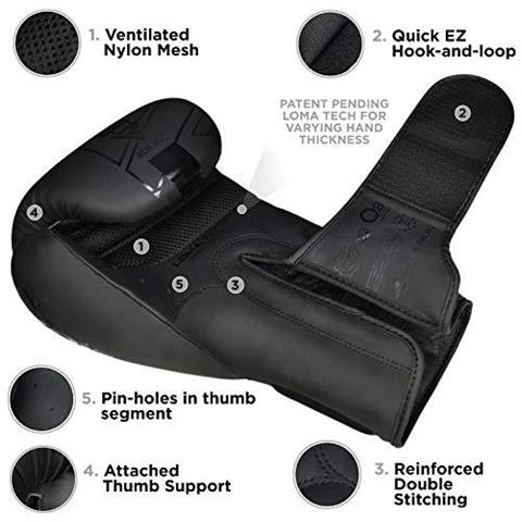 Guantoni Da Boxe Sparring E Muay Thai Maya Cuoio Kara Patent Pending Formazione Mitt Per Kickboxing Sacco Per Il Pugilato Messa A Fuoco Pads Mma Pad Thai Double Fine Punching Ball Fight Guantoni - Foto 4