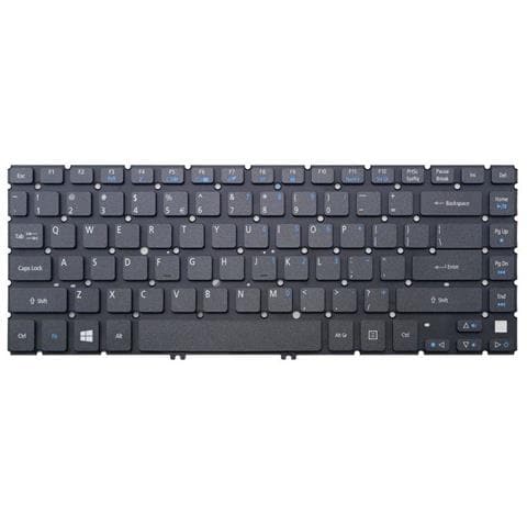 60. M4KN1.026, Keyboard, , Aspire V5-431 Aspire V5-431G Aspire V5-471 Aspire V5-471G, Nero, Blu, ABS sintetico, Inglese - Foto 1