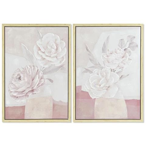 Quadro Dkd Home Decor Vaso 50 X 4 X 70 Cm Scandinavo (2 Unità) - Foto 1