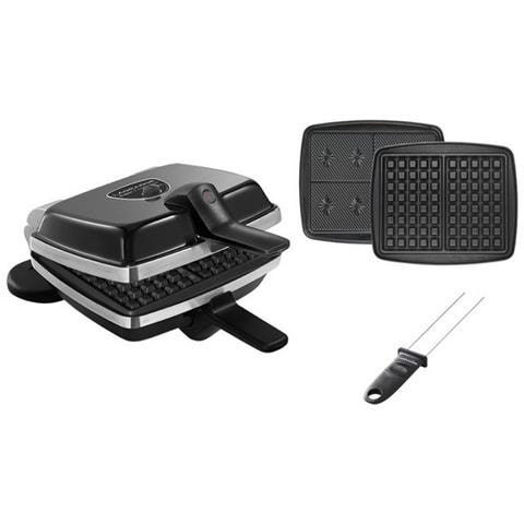 Super 2 Antiadhésif 4 waffle 1000 W Nero - Foto 1