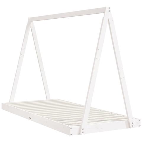 Giroletto per Bambini Bianco 90x200cm in Legno Massello di Pino - Foto 3