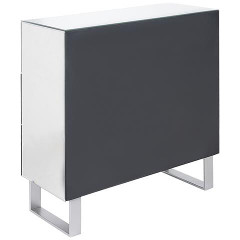 Cassettiera Vetro Argento 80 X 35 Cm Nesle - Foto 2