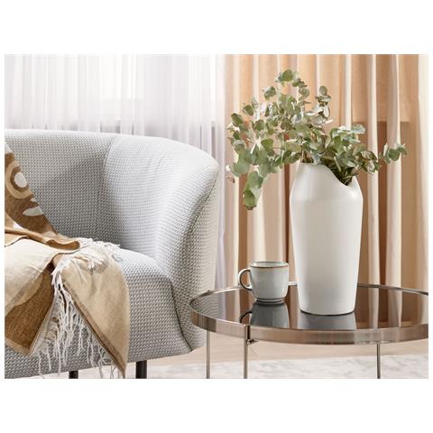 Vaso Decorativo Apamea Ceramica Bianco - Foto 1