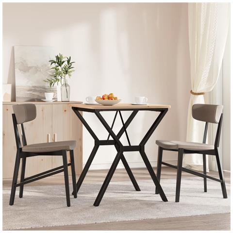 Telaio Gambe A Y Per Tavolo Da Pranzo 60x60x73 Cm In Ghisa - Foto 3