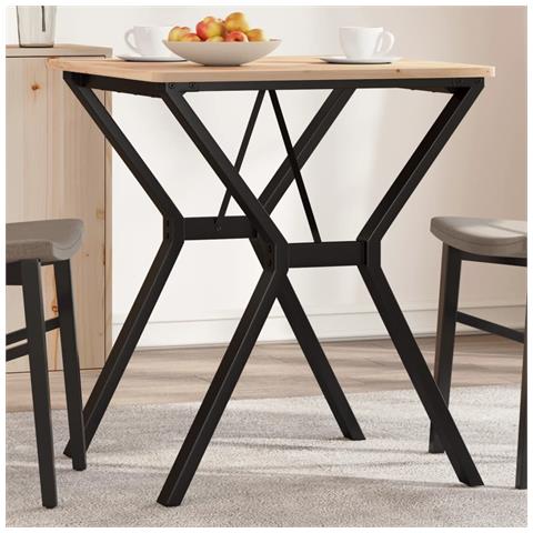 Telaio Gambe A Y Per Tavolo Da Pranzo 60x60x73 Cm In Ghisa - Foto 1