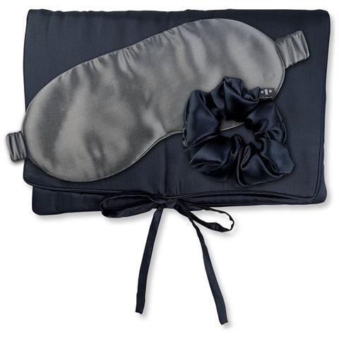 Travel Set Beauty M Borsa Di Seta, Maschera Per Dormire E Scrunchie M - Foto 1