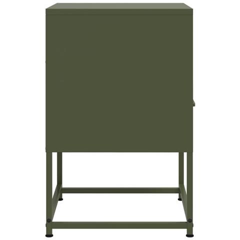 Comodino Verde Oliva 36x39x60,5 Cm In Acciaio - Foto 2