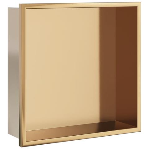 Nicchia Per Doccia Oro Spazzolato 32x32x9cm In Acciaio Inox - Foto 2