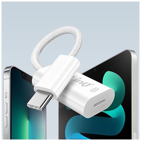 Adattatore Da Usb-c A Lightning Carica Rapida Power Delivery 60w, Bianco - Foto 5