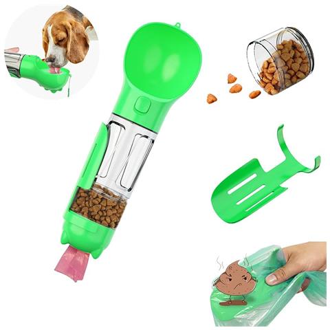 Bottiglia Portatile Multiuso Per Animali Domestici, 300 Ml, Verde - Foto 1