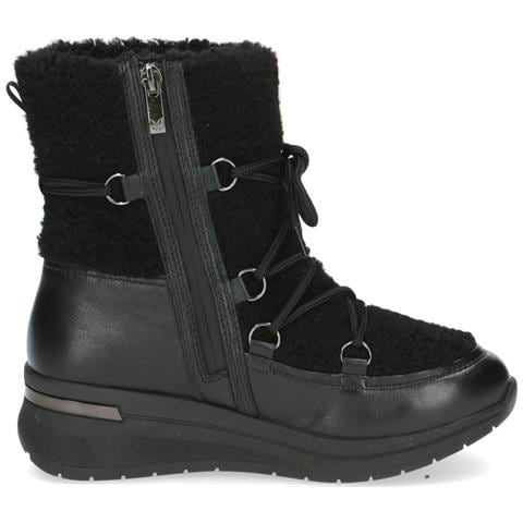 Black Casual Closed Booties Stivaletti Pelle Scarpe Donna Nero Eu 36, 9-26222-43-019 - Foto 3