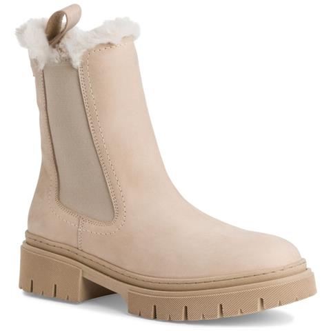 TAMARIS Wl Boot Antelope Stivaletti Pelle Scarpe Donna Beige Eu 40
