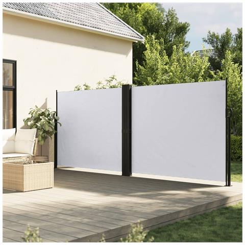 Tenda Da Sole Laterale Retrattile Bianco 180x1000 Cm - Foto 1
