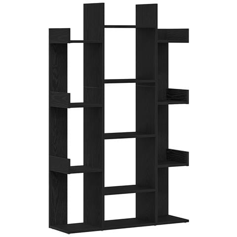 Mobile per Libri  Nero Rovere 86x25,5x140 cm in Legno Ingegnerizzato - Foto 1
