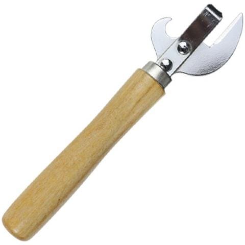 Apribottiglie Manuale Con Manico In Legno - Utensile Da Cucina Multifunzione - Foto 2