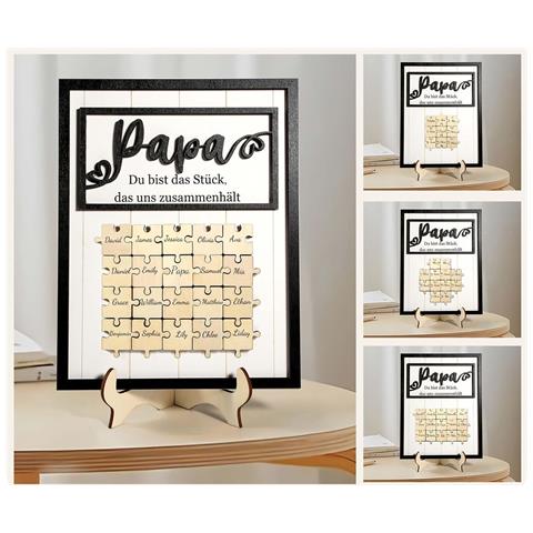 Regalo Personalizzato Per Papà Compleanno Festa Del Papà Targa In Legno - Foto 2