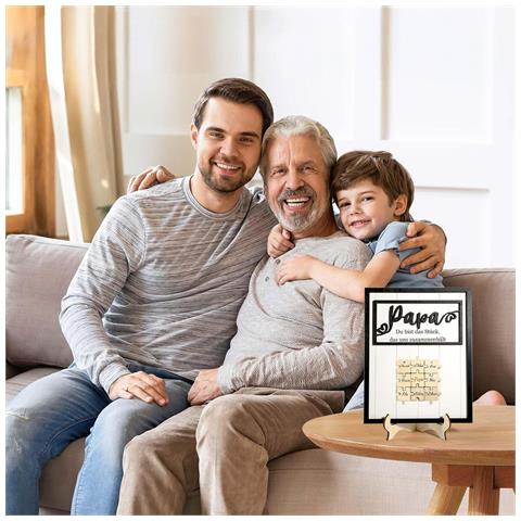 Regalo Personalizzato Per Papà Compleanno Festa Del Papà Targa In Legno - Foto 8