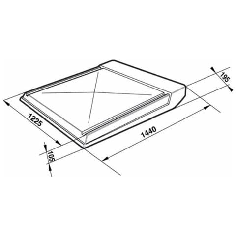 Tettuccio Parapioggia Universale Per Trattori 140x120mm - Foto 1