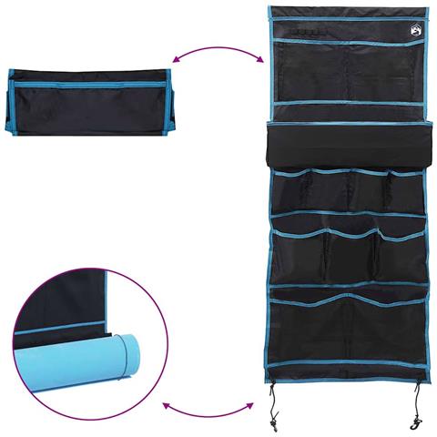 Sacchetto di stoccaggio Nero, Blu 161 x 58.5 cm Oxford - Foto 9