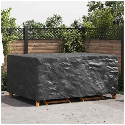 Copertura per mobili da esterno Nero 240 x 160 x 100 cm 210D - Foto 2