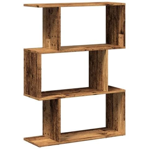 Libreria Divisorio 3Ripiani Legno Antico 70x24x97 cm Truciolato - Foto 1