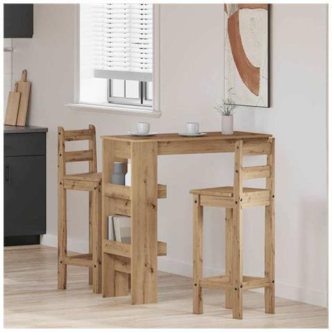 Bancone da Muro Rovere Artigianale Legno Multistrato - Foto 2