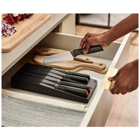Set Di Coltelli E Utensili Da Cassetto Elevate 10 Pezzi Multicolore Design Funzionale Ed Elegante Per Cucina Organizzata E Facile Accesso - Foto 5