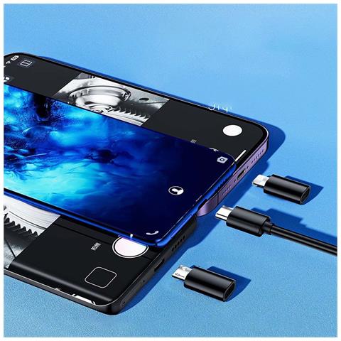 Telecamera Di Ispezione Tubi An112 Con 8 Led E Cavo Flessibile 5 M - Foto 5
