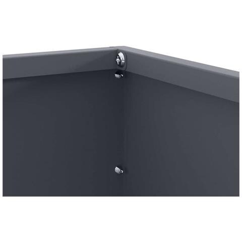 Bordura per Prato 6 pcs Antracite 60 x 60 x 13 cm Acciaio - Foto 9