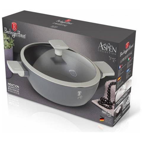 BH-7070 Aspen Titanium Pentola piatta antiaderente 28 cm - Foto 5