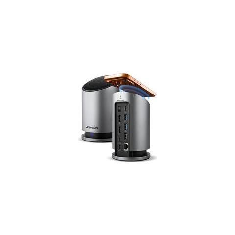 HMC-WL9 Replicatore di Porte e Docking Station Per Laptop Cablato USB 3.2 Gen 2 (3.1 Gen 2) Type-C Grigio - Foto 1