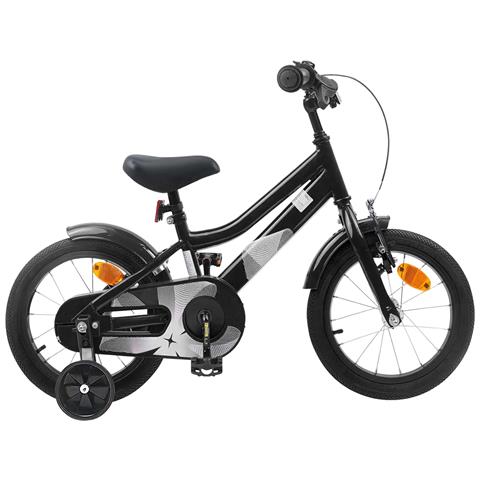 Bicicletta per Bambini 12 Pollici per bambini di 2-4 anni Nero - Foto 1