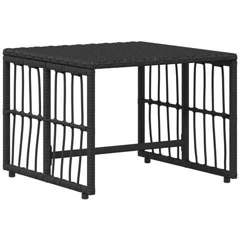 Set di Mobili da Esterno 5 pcs Nero e Grigio scuro - Foto 9