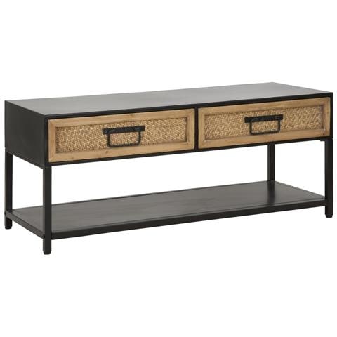 Porta Tv Hanoi In Ferro E Legno — 95x38x38 Cm - Foto 1