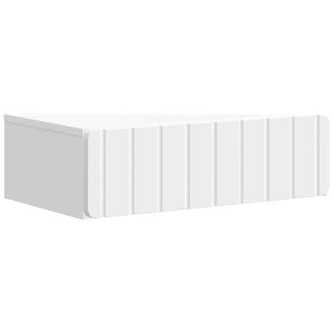 Tavolino da Parete Laterale Bianco 59 x 34,5 x 17 cm - Foto 1